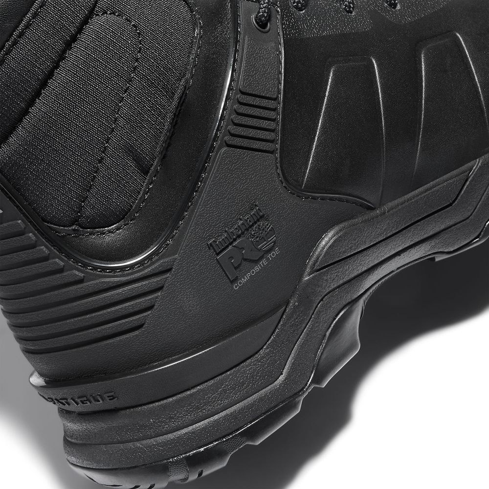 Botas de Trabajo Masculino - Timberland Pro® Hypercharge 6\" Comp Toe - SJATZ9814 - Pretas